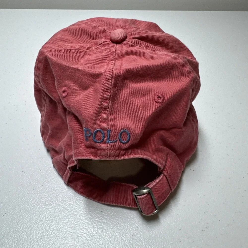 Polo Ralph Lauren Pink Salmon Colored Unisex baseball hat pony